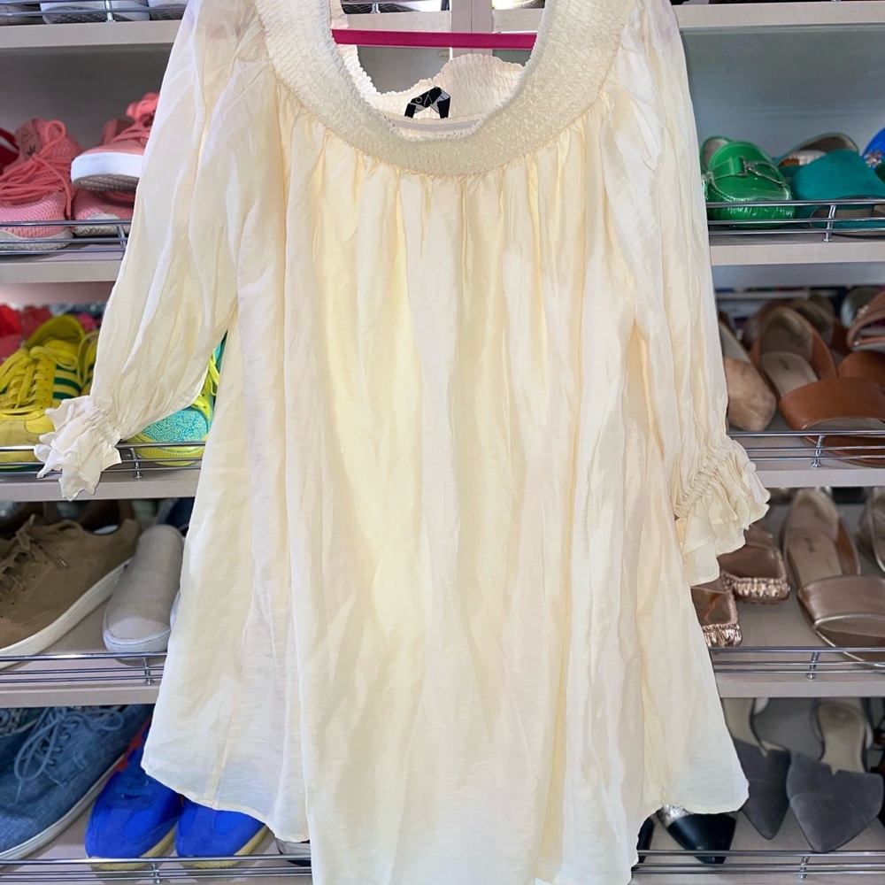 Off The Shoulder Wide Cut Dress - Picture 3 of 6